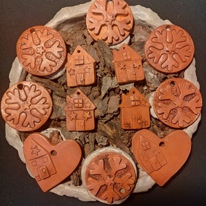 Karácsonyfa díszek 12db - Meska.hu