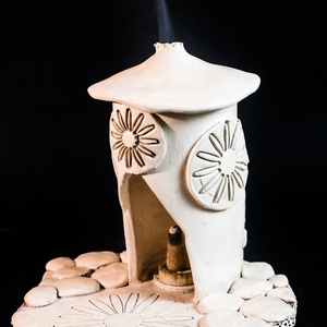 Kerámia füstölő fehér - otthon & életmód - dekoráció - spiritualitás - füstölő és füstölőtartó - Meska.hu
