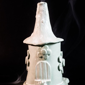 Kerámia füstölő halványzöld - otthon & életmód - dekoráció - spiritualitás - füstölő és füstölőtartó - Meska.hu