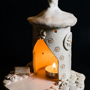 Kerámia füstölő narancs - otthon & életmód - dekoráció - spiritualitás - füstölő és füstölőtartó - Meska.hu