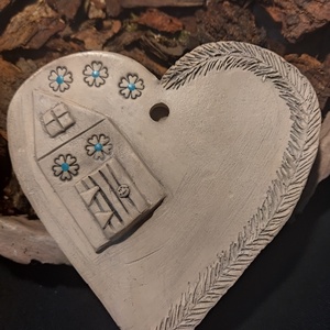 Kerámia karácsonyfa dÍszek türkiz - karácsony - karácsonyi lakásdekoráció - karácsonyfadíszek - Meska.hu