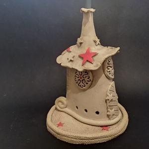 Kerámia füstölő piros csillag - otthon & életmód - dekoráció - spiritualitás - füstölő és füstölőtartó - Meska.hu