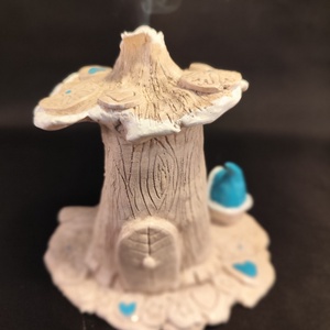 Kerámia füstölő türkizkék télapó, Otthon & Életmód, Dekoráció, Spiritualitás, Füstölő és füstölőtartó, Agyagozás, Kerámia, MESKA