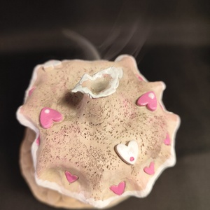 Kerámia füstölő magenta - otthon & életmód - dekoráció - spiritualitás - füstölő és füstölőtartó - Meska.hu