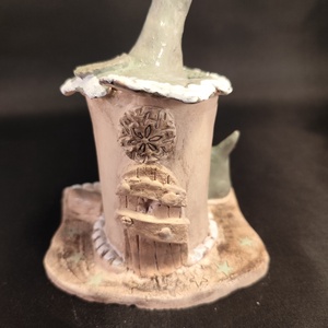 Kerámia füstölő zöld télapó - otthon & életmód - dekoráció - spiritualitás - füstölő és füstölőtartó - Meska.hu