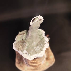 Kerámia füstölő zöld télapó - otthon & életmód - dekoráció - spiritualitás - füstölő és füstölőtartó - Meska.hu