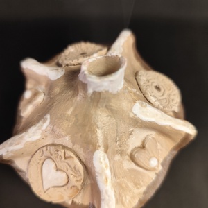 Kerámia füstölő barna - otthon & életmód - dekoráció - spiritualitás - füstölő és füstölőtartó - Meska.hu