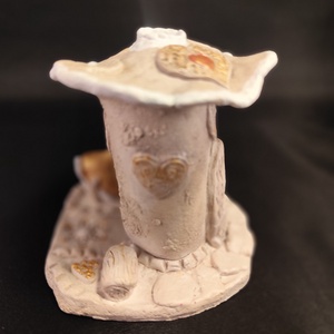 Kerámia füstölő arany télapó - otthon & életmód - dekoráció - spiritualitás - füstölő és füstölőtartó - Meska.hu