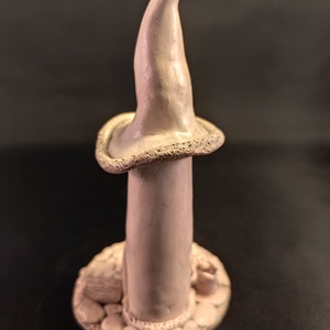 Kerámia  gyertyatartó piros - karácsony - karácsonyi lakásdekoráció - ünnepi asztaldekoráció - Meska.hu