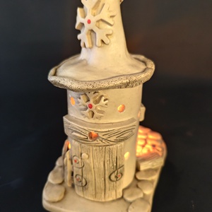 Kerámia füstölő piros  - otthon & életmód - dekoráció - spiritualitás - füstölő és füstölőtartó - Meska.hu