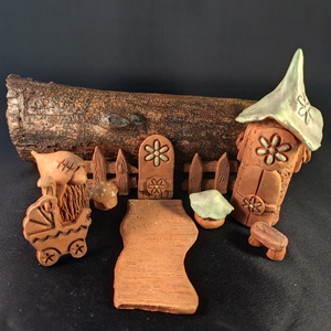 Kerámia tündérkert, Otthon & Életmód, Dekoráció, Manók, Agyagozás, Kerámia, MESKA