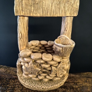 Kerámia kút vödörrel fehér, Otthon & Életmód, Ház & Kert, Kerti dísz, Agyagozás, Kerámia, MESKA