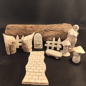 Kerámia tündérkert - otthon & életmód - ház & kert - kerti dísz - Meska.hu