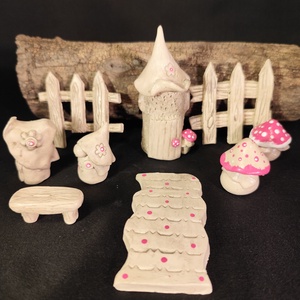 Kerámia tündérkert magenta - otthon & életmód - dekoráció - manók - Meska.hu