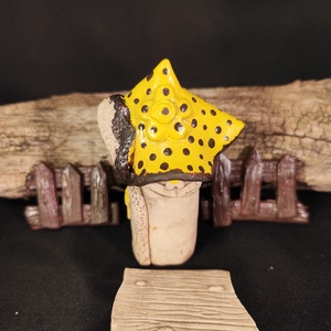 Kerámia tündérkert sárga - otthon & életmód - ház & kert - kerti dísz - Meska.hu