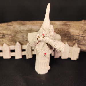 Kerámia tündérkert piros - otthon & életmód - ház & kert - kerti dísz - Meska.hu