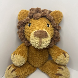 Horgolt plüss oroszlán - Meska.hu