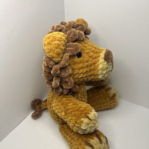 Horgolt plüss oroszlán - játék & sport - plüssállat & játékfigura - oroszlán - Meska.hu