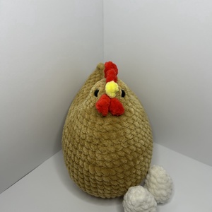 Horgolt plüss tyúkanyó � - játék & sport - plüssállat & játékfigura - más figura - Meska.hu