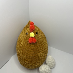 Horgolt plüss tyúkanyó � - játék & sport - plüssállat & játékfigura - más figura - Meska.hu