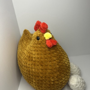 Horgolt plüss tyúkanyó � - játék & sport - plüssállat & játékfigura - más figura - Meska.hu