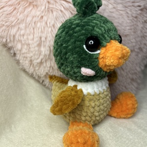 Horgolt plüss kacsa  - játék & sport - plüssállat & játékfigura - más figura - Meska.hu