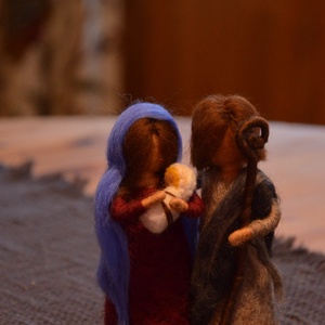 Szent család - karácsony - mikulás - mikulás beltéri dekoráció - Meska.hu