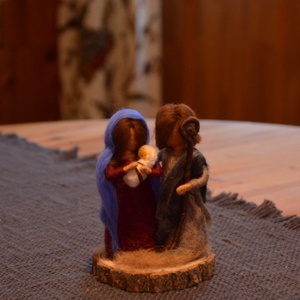 Szent család - karácsony - mikulás - mikulás beltéri dekoráció - Meska.hu