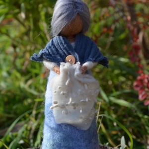 Holle anyó - karácsony - mikulás - mikulás beltéri dekoráció - Meska.hu