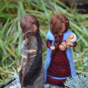 Szent család - karácsony - mikulás - mikulás beltéri dekoráció - Meska.hu