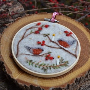 Vörösbegyek - játék & sport - készségfejlesztő és logikai játék - montessori szivárvány, waldorf játékok - Meska.hu