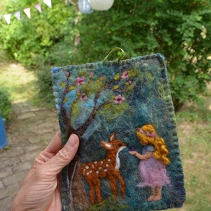 Őzikés kép - játék & sport - készségfejlesztő és logikai játék - montessori szivárvány, waldorf játékok - Meska.hu