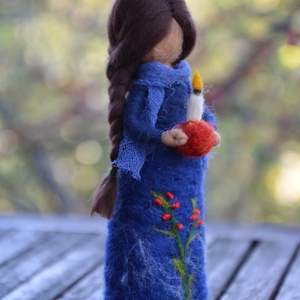 Karácsonyi gyertyás angyal - játék & sport - készségfejlesztő és logikai játék - montessori szivárvány, waldorf játékok - Meska.hu