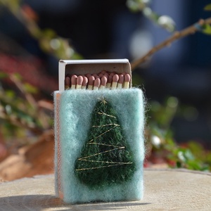 Díszes gyufás skatulya - Meska.hu