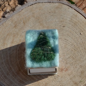 Díszes gyufás skatulya - karácsony - karácsonyi lakásdekoráció - karácsonyi lakásdíszek - Meska.hu