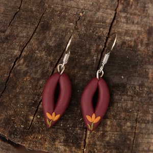 Tavaszi gólyahír virág fülbevaló - ékszer - fülbevaló - lógó fülbevaló - Meska.hu