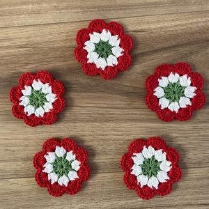 Horgolt kokárda - ékszer - kitűző és bross - Meska.hu