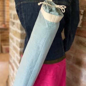 Jóga-fitnesz matrac táska, kezműves batikolt textillel, csak természetes anyagokból - táska & tok - biciklis & sporttáska - jógatáska - Meska.hu