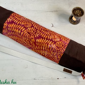 Jóga táska, matraccal! kézműves batikolt textillel - Meska.hu