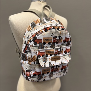 Vonatos hátizsák prémium vízálló anyagból  - táska & tok - hátizsák - kishátizsák - Meska.hu