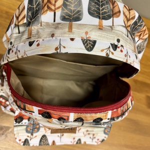 Vonatos hátizsák prémium vízálló anyagból  - táska & tok - hátizsák - kishátizsák - Meska.hu