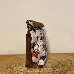 Uzsonnás táska,  PUL béléssel (élelmiszerbarát) - táska & tok - uzsonna- & ebéd tartó - ebéd tasak, doboz - Meska.hu