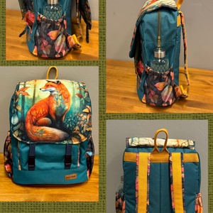 Waldorf Iskolatáska, egyedi nyomtatott képpel  - táska & tok - hátizsák - iskolatáska - Meska.hu