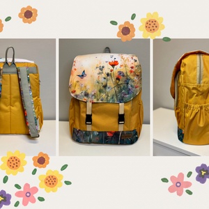 Waldorf iskolatáska, egyedi madaras hátizsák-vízálló  - táska & tok - hátizsák - iskolatáska - Meska.hu