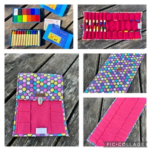 Krétakukac, méhviasz kréta tartó - Waldorf  - otthon & életmód - papír, írószer - tolltartó & ceruzatekercs - Meska.hu