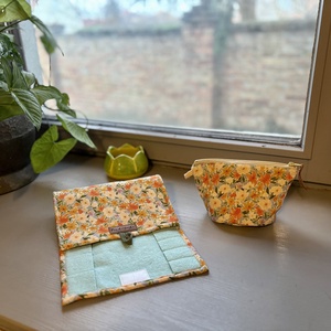 Krétakukac, méhviasz kréta tartó és neszeszer Waldorf , Otthon & Életmód, Papír, írószer, Tolltartó & Ceruzatekercs, Varrás, MESKA