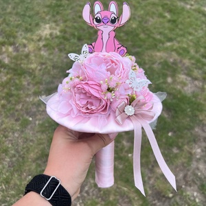 Stitches- Angel ballagási csokor , Otthon & Életmód, Virágdekoráció, Virágok, Virágcsokor, Virágkötés, MESKA