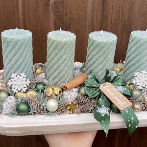 Adventi asztaldísz  - Meska.hu