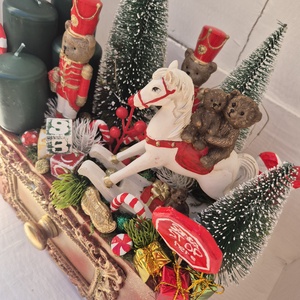 Fiókos ledes adventi dísz - karácsony - adventi díszek - adventi koszorú - Meska.hu