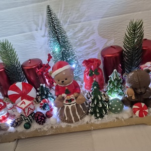 Maci világ szett - karácsony - adventi díszek - adventi asztaldísz - Meska.hu